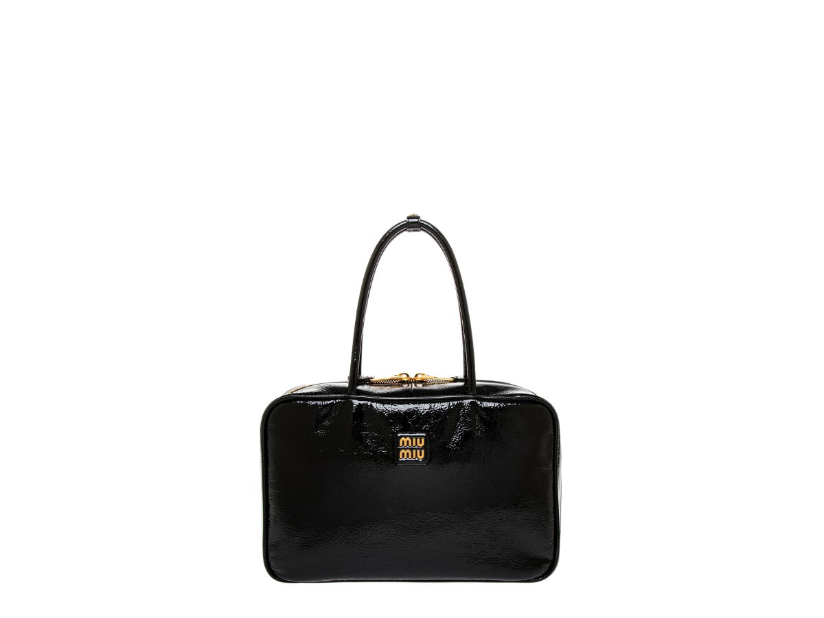 Miu Miu Miu Miu Beau Patent Bag Black