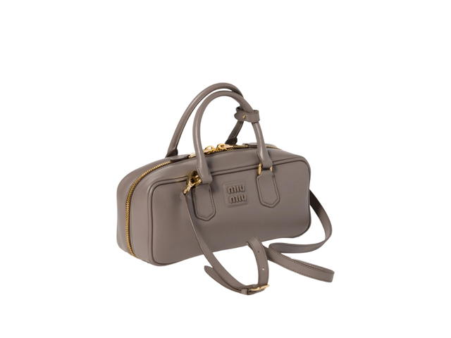 Miu Miu Miu Miu Arcadie Leather Bag Clay Gray - view 3