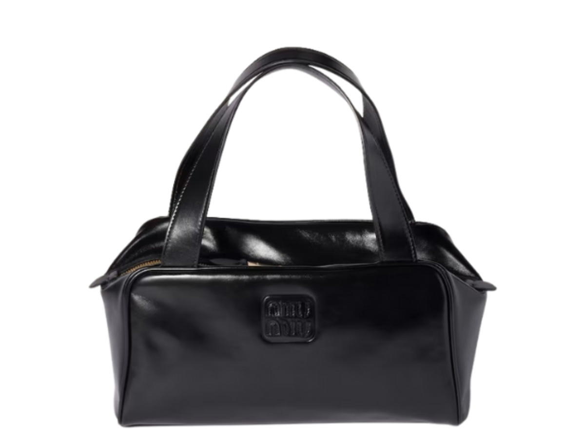 Miu Miu Miu Miu Leather Top-handle Bag Black