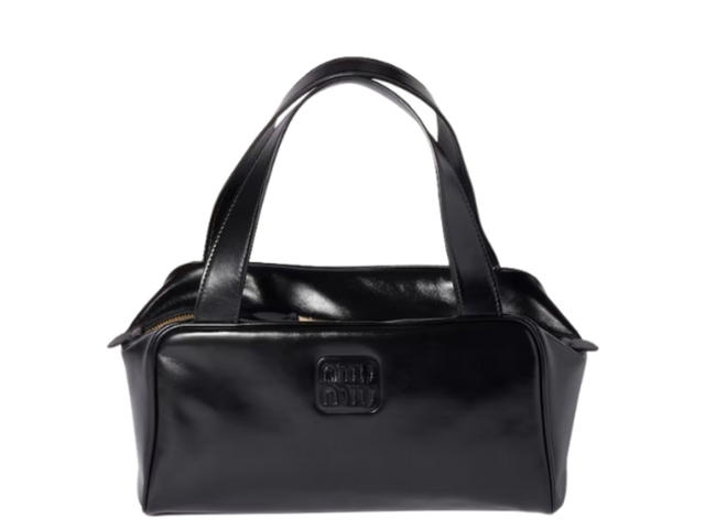 Miu Miu Miu Miu Leather Top-handle Bag Black - view 1