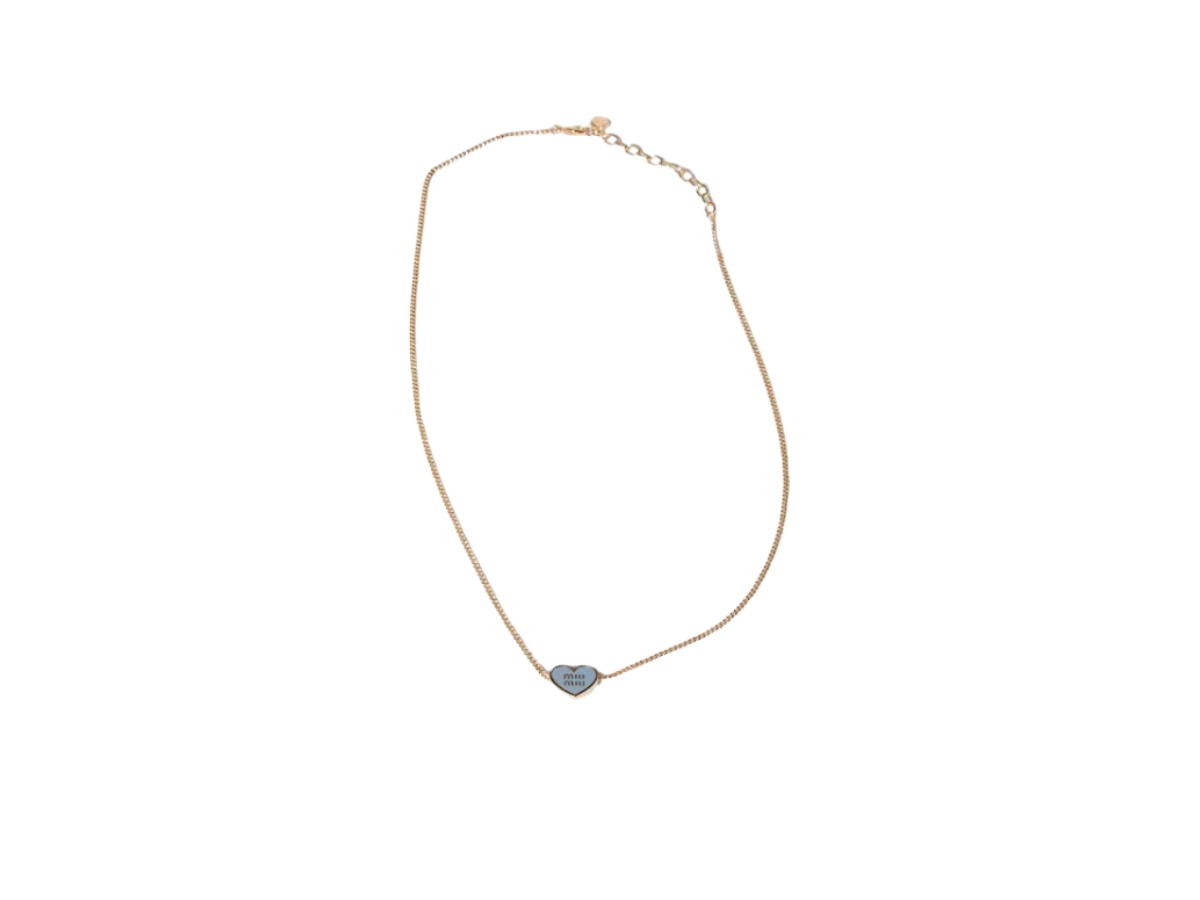Miu Miu Miu Miu Metal Necklace Gold Celeste