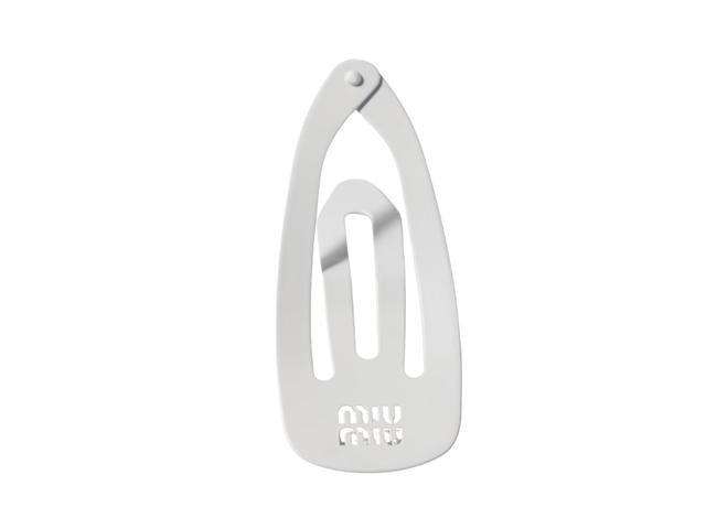 Miu Miu Miu Miu Metal Hair Clips White - view 2