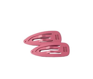 Buy Miu Miu Metal Hair Clips Begonia Pink at Sasom – Authentic and Ready to Ship