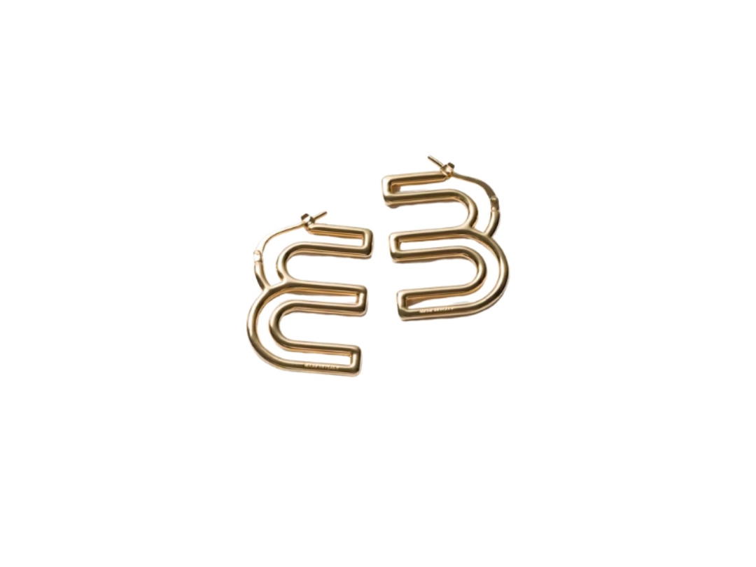 Miu Miu Miu Miu Metal Earrings Gold