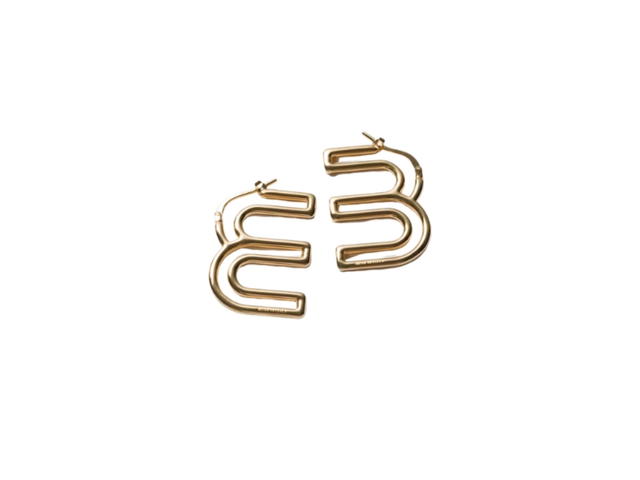 Miu Miu Miu Miu Metal Earrings Gold - view 1