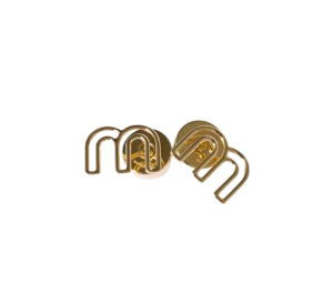 Buy Miu Miu Metal Earrings Gold at Sasom – Authentic and Ready to Ship