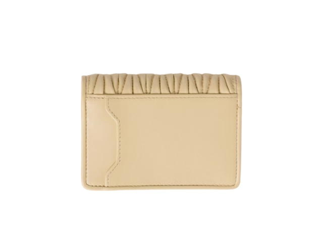 Miu Miu Miu Miu Matelasse Nappa Leather Card Holder Green Soybean - view 3