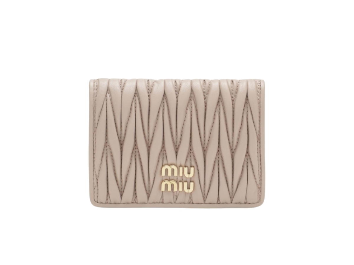 Miu Miu Miu Miu Compact Wallet Powder Pink