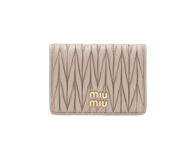Miu Miu Miu Miu Compact Wallet Powder Pink - view 1