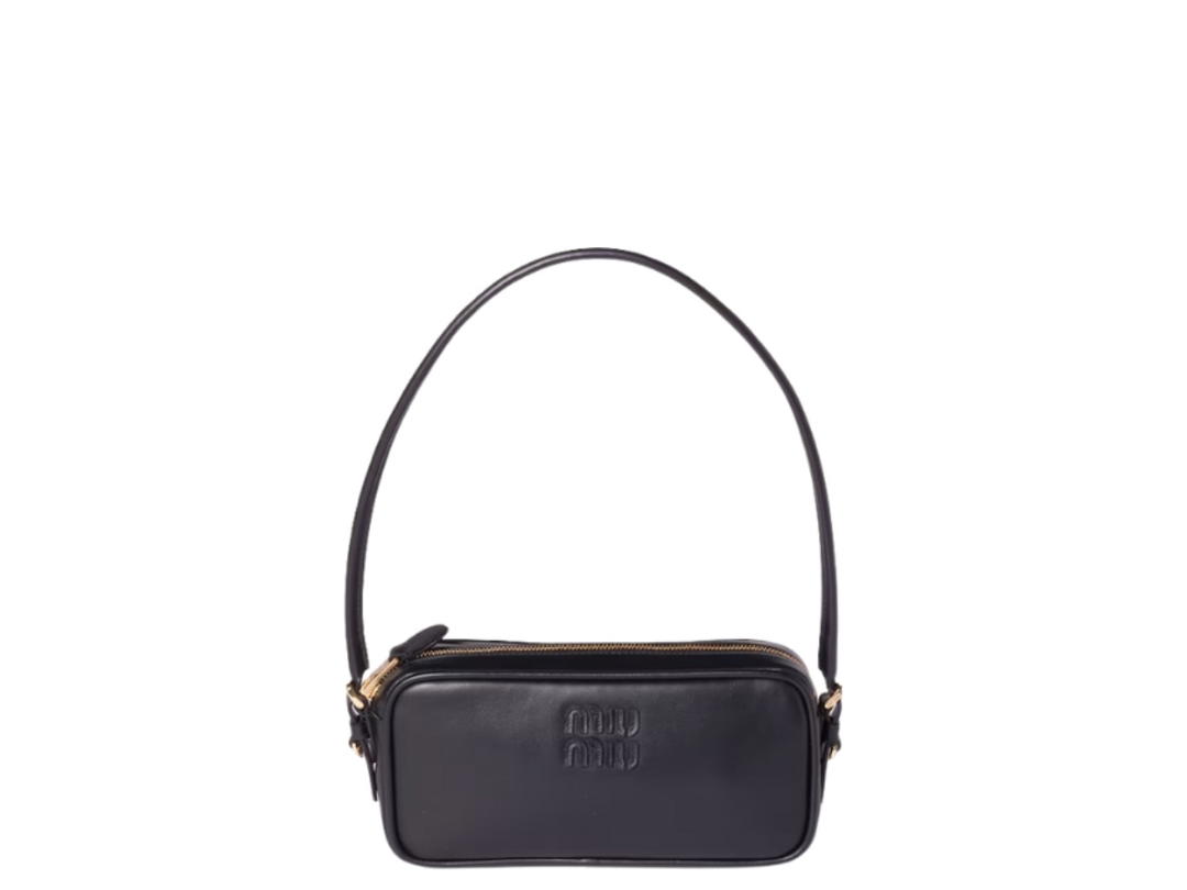 Miu Miu Miu Miu Leather Pouch Black