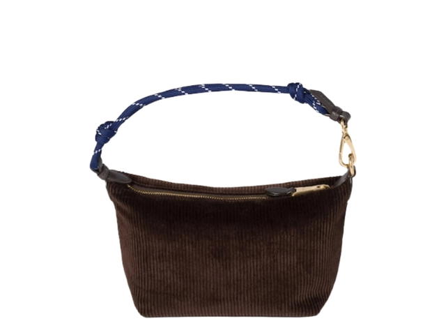 Miu Miu Miu Miu Corduroy Pouch Ebony Baltic Blue - view 2