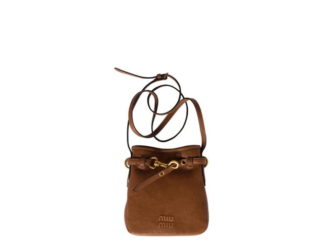 Miu Miu Miu Miu Nappa Leather Pouch Oak - view 1