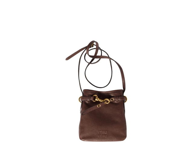 Miu Miu Miu Miu Nappa Leather Pouch Briarwood - view 1