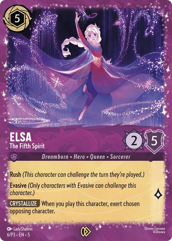Disney Lorcana Disney Lorcana Elsa The Fifth Spirit Promo [6/P3] Promo Expansion 3 (EN)