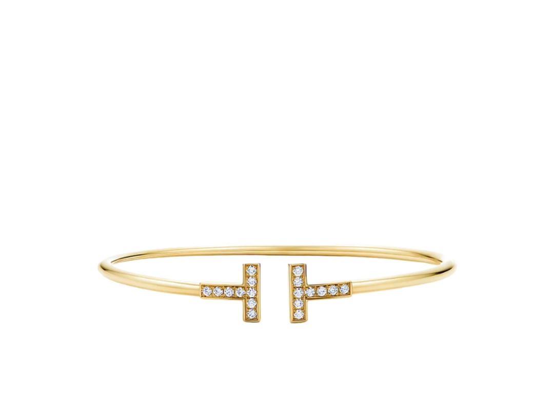 Tiffany & Co. Tiffany & Co. Diamond Wire Bracelet Yellow Gold