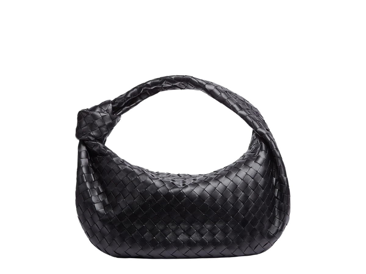 Bottega Veneta Bottega Veneta Classic Jodie In Lambskin With Silver Finish Hardware Black