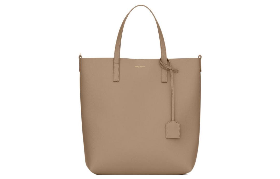 Saint Laurent SAINT LAURENT Cow Leather Shoulder Bag Crossbody Bag Handbag Regular Women's Gray Brown