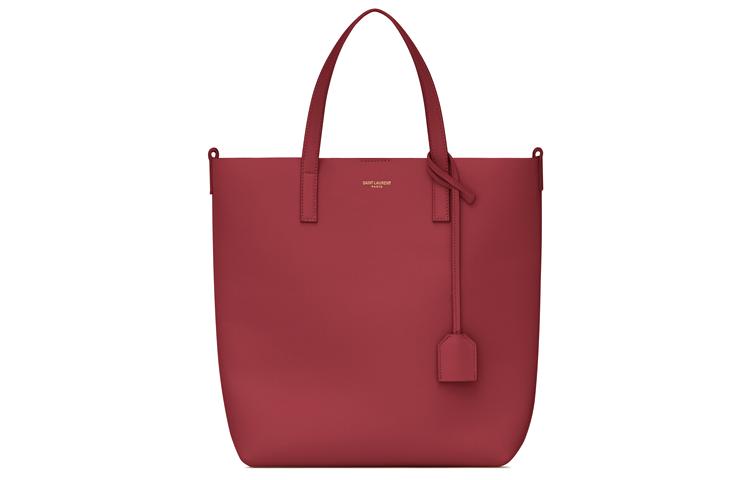 Saint Laurent Saint Laurent Soft Leather Tote Bag Shopping Bag Shoulder Bag Crossbody Bag Handbag Women's Splendid Red