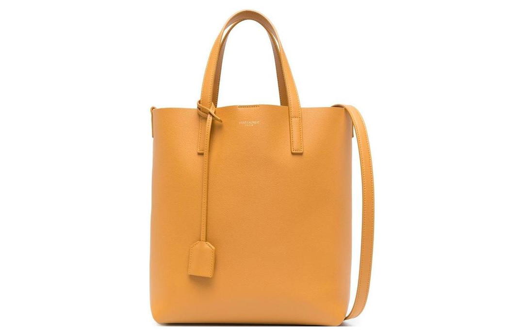 Saint Laurent Saint Laurent Cow Split Leather Tote Bag Shopping Bag Shoulder Bag Crossbody Bag Handbag Women's Orange