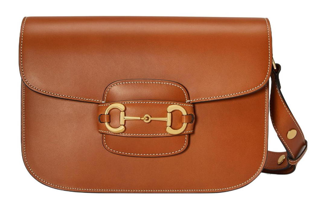 Gucci Gucci Horsebit 1955 Leather Shoulder Bag Handbag Shoulder Bag Women's Brown