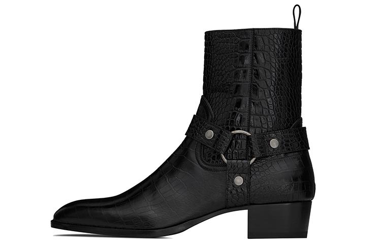 Saint Laurent Saint Laurent Wyatt Ankle Boots Men Black