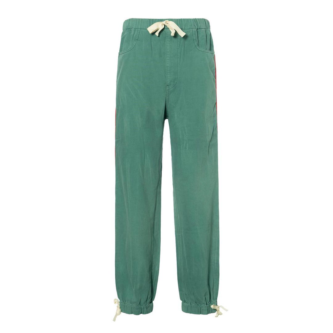 Gucci Gucci Knitted Sports Pants Men's Green