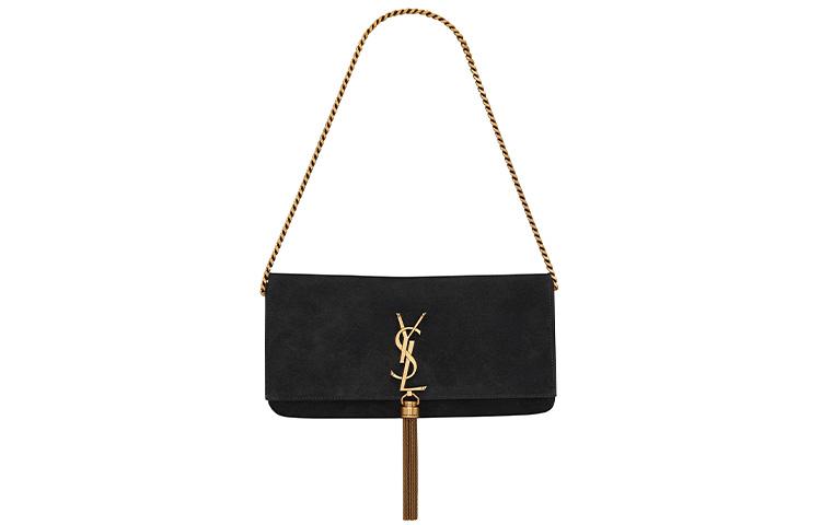 Saint Laurent Saint Laurent KATE Cow Leather Shoulder Bag Clutch Chain Shoulder Bag Crossbody Bag Handbag Women's Black