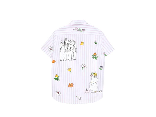 Acne Studios Acne Studios x Moomin Short Sleeve Shirt White Rose Pink - view 2