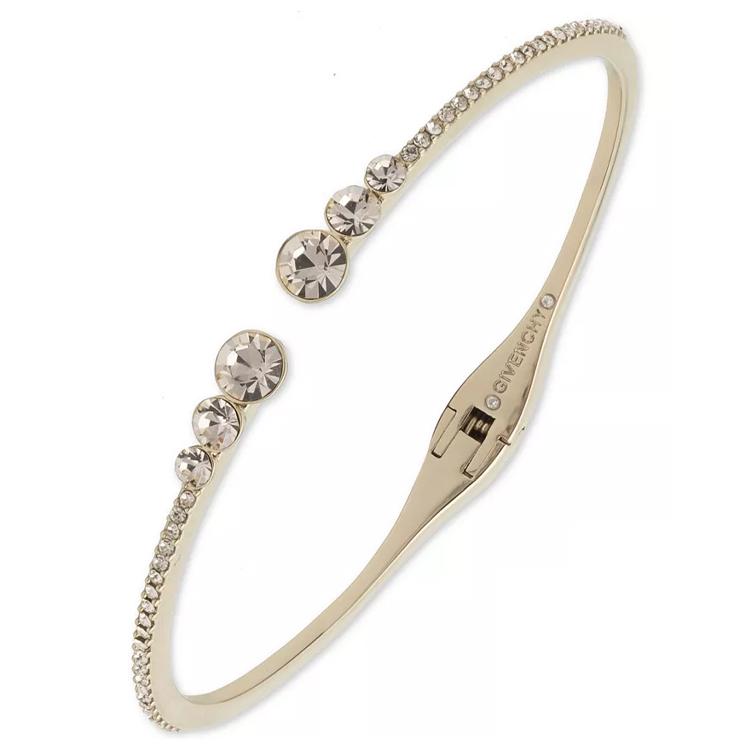 Givenchy Givenchy Crystal Bangles Unisex Gold