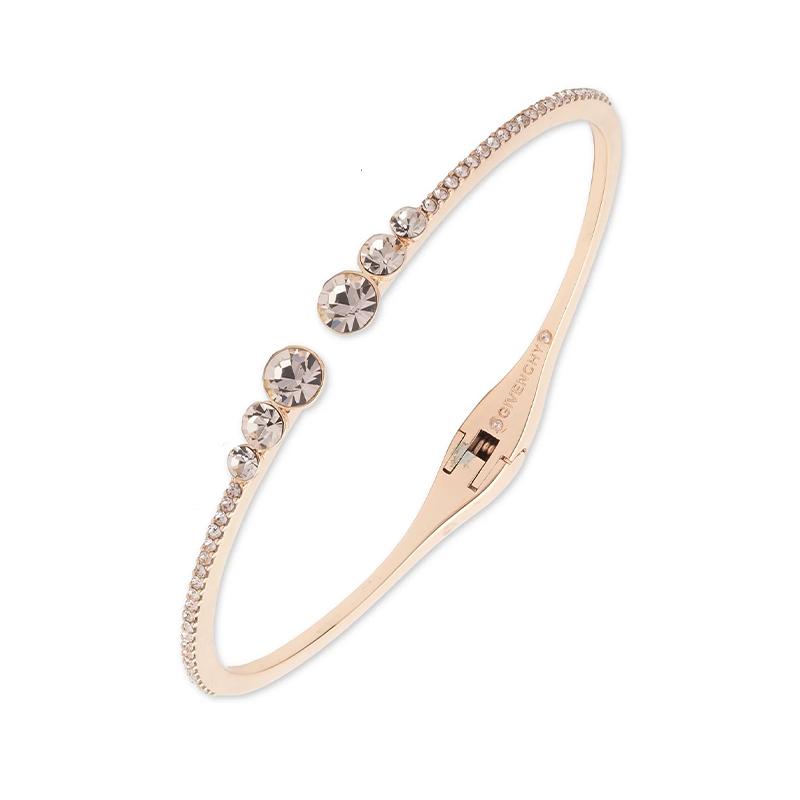 Givenchy Givenchy Crystal Bangles Unisex Rose Gold