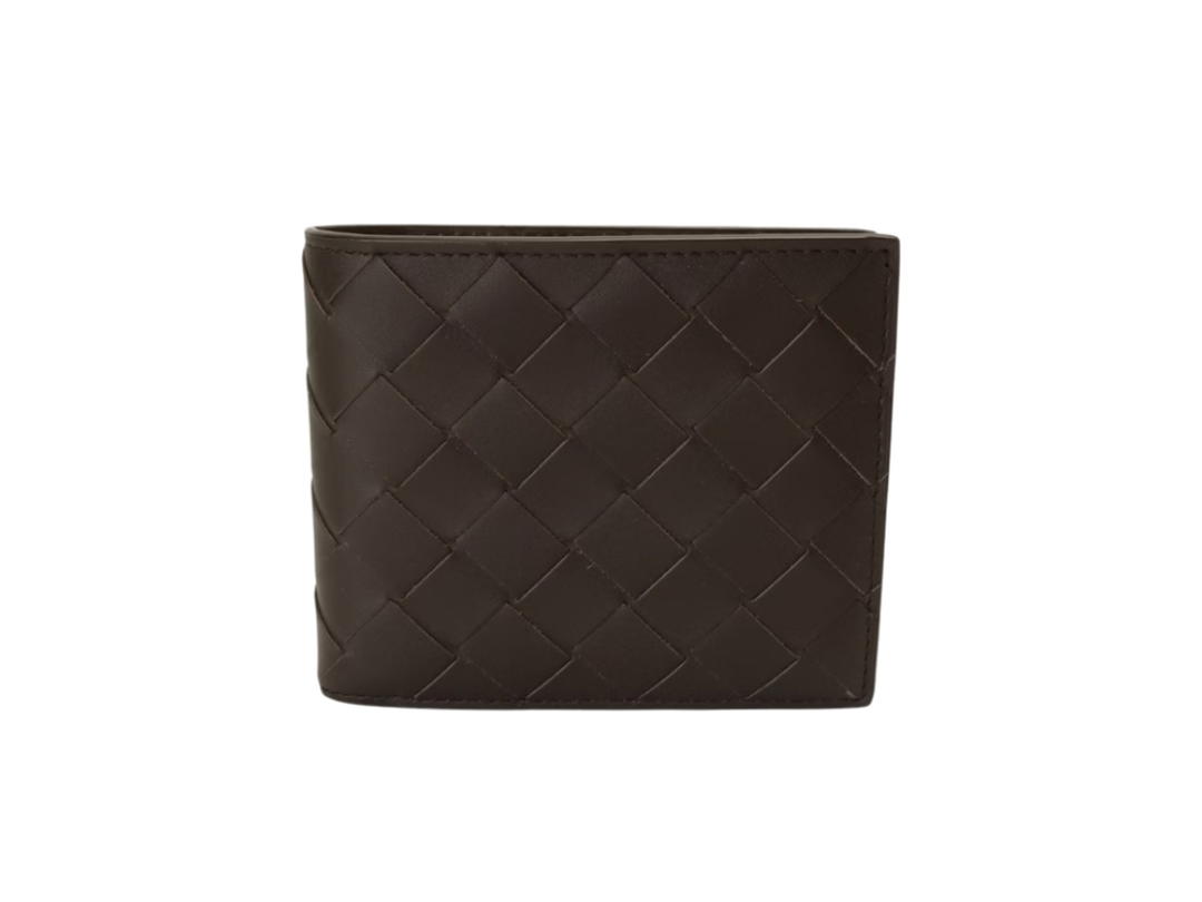 Bottega Veneta Bottega Veneta Intrecciato Folded Short Wallet Dark Brown