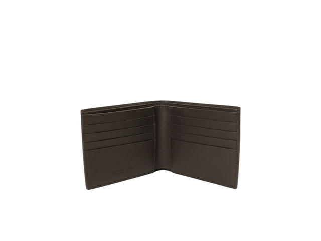 Bottega Veneta Bottega Veneta Intrecciato Folded Short Wallet Dark Brown - view 3