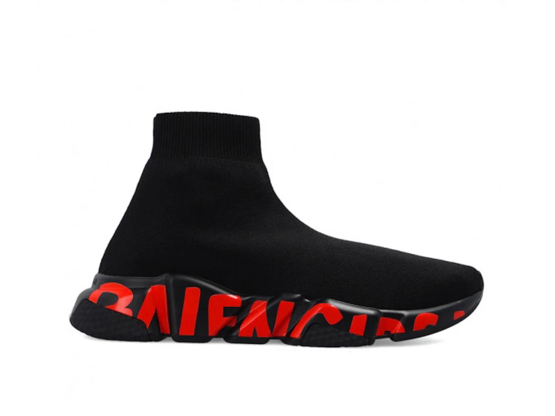 Balenciaga Balenciaga Speed Graffiti Black Red (Women's)