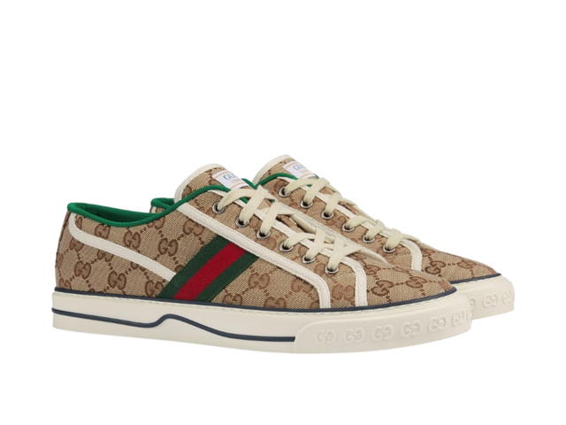 Gucci Gucci Tennis 1977 Trainer Beige Ebony In Beige-Ebony Original GG Canvas - view 2