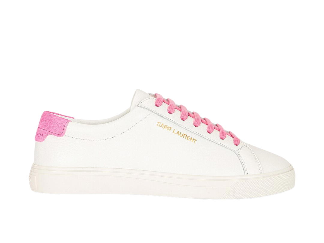 Saint Laurent Saint Laurent Andy Low White Pink (Women's)