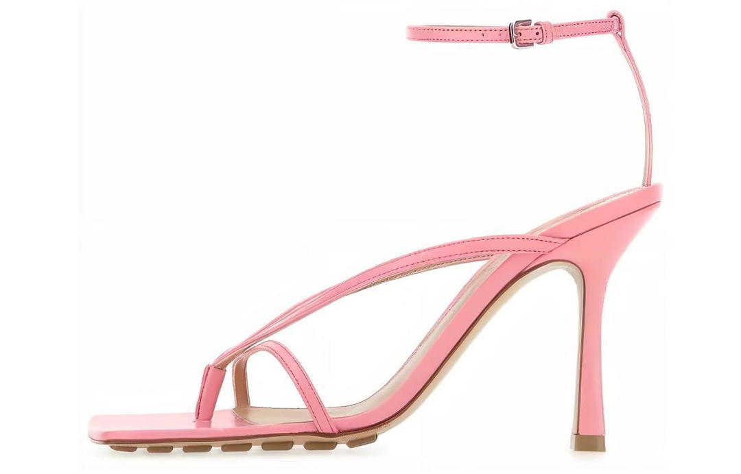 Bottega Veneta Bottega Veneta Squared Toe Strap Detailed Sandals Women's