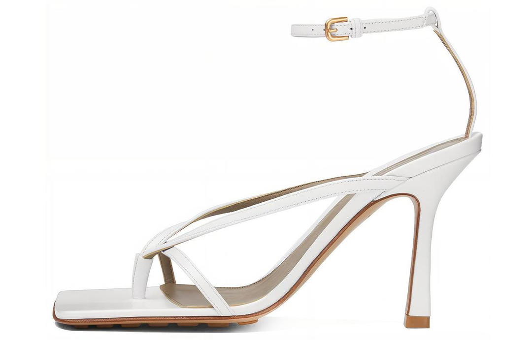 Bottega Veneta Bottega Veneta Stretch Strap Sandals Women's Fiber Optic White