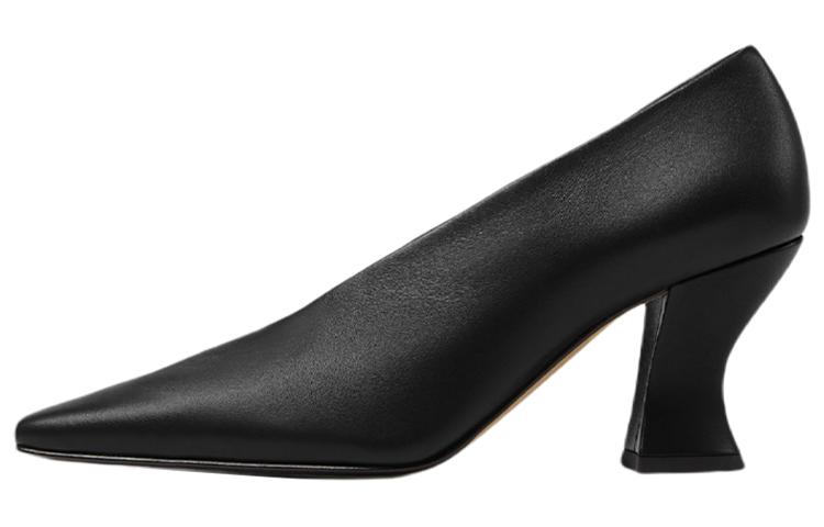 Bottega Veneta Bottega Veneta Almond Chunky Heel High Heels 7.5cm Women's Black