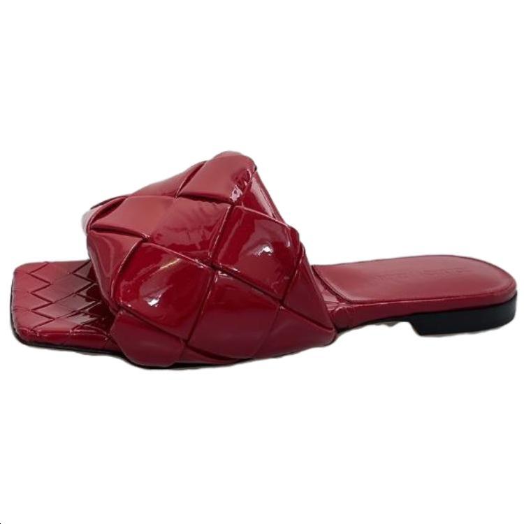 Bottega Veneta Bottega Veneta Lido Slide Slippers Women's Red