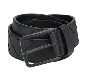 Buy Bottega Veneta Cow Leather Belts Men's Black Width 3.5CM at Sasom – Authentic and Ready to Ship