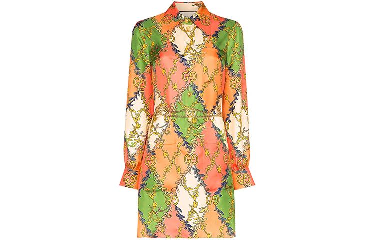 Gucci Gucci SS21 Long Sleeved Dresses Women's Multicolor