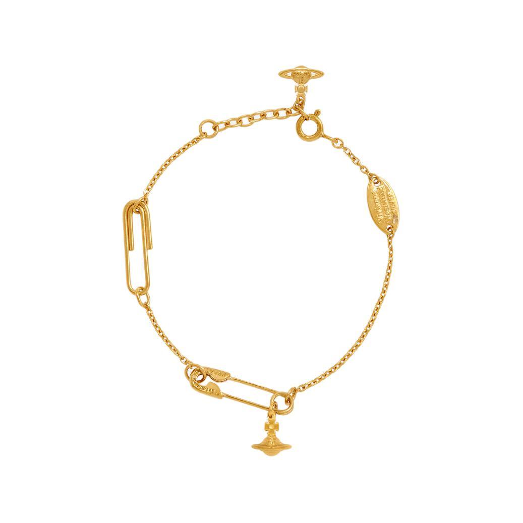Vivienne Westwood Vivienne Westwood Recycled Silver Bracelets Unisex Gold
