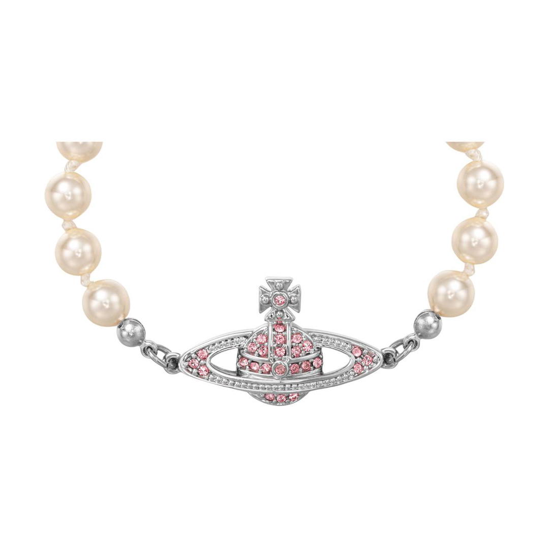 Vivienne Westwood Vivienne Westwood Mini Bas Relief Pearl Chain Bracelet