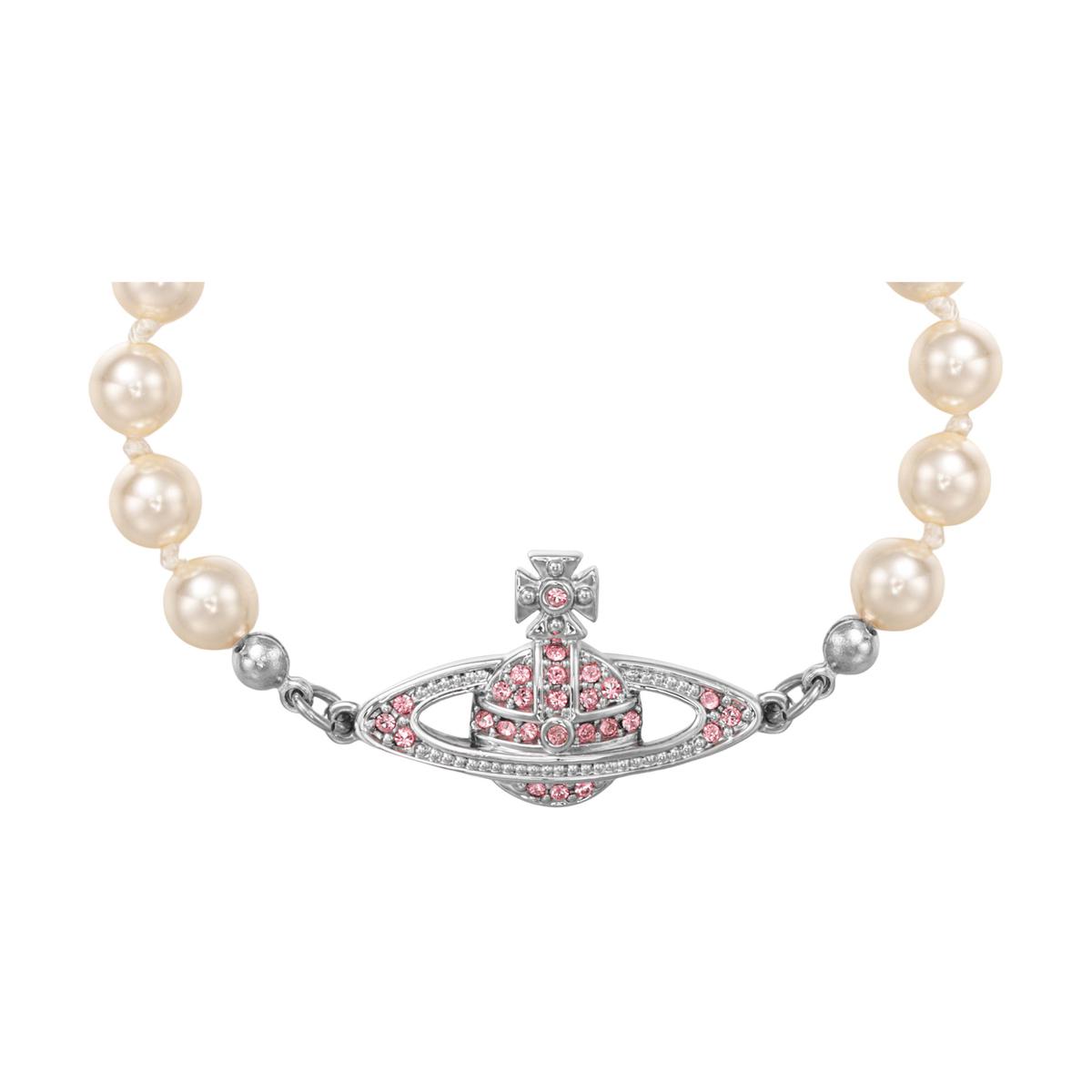 Vivienne Westwood Vivienne Westwood Mini Bas Relief Pearl Chain Bracelet