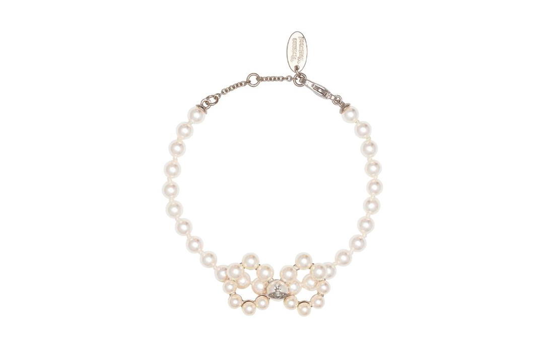 Vivienne Westwood Vivienne Westwood Rhinestone Bracelets Unisex White