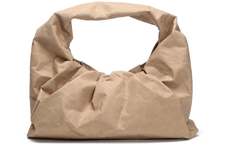 Bottega Veneta Bottega Veneta Paper And Polyurethane PU Croissant Bag One Shoulder Handbags Women's Kraft Paper Color
