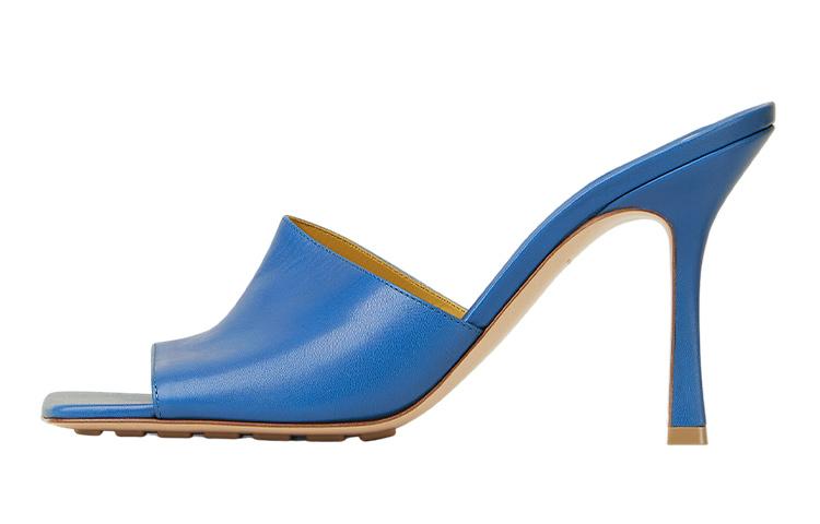 Bottega Veneta Bottega Veneta Stretch Slide Slippers Women's Aqua Blue
