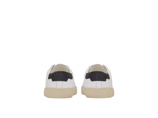 Saint Laurent Saint Laurent Court Classic SL/06 Embroidered Sneakers In Leather Optic White (W) - view 3