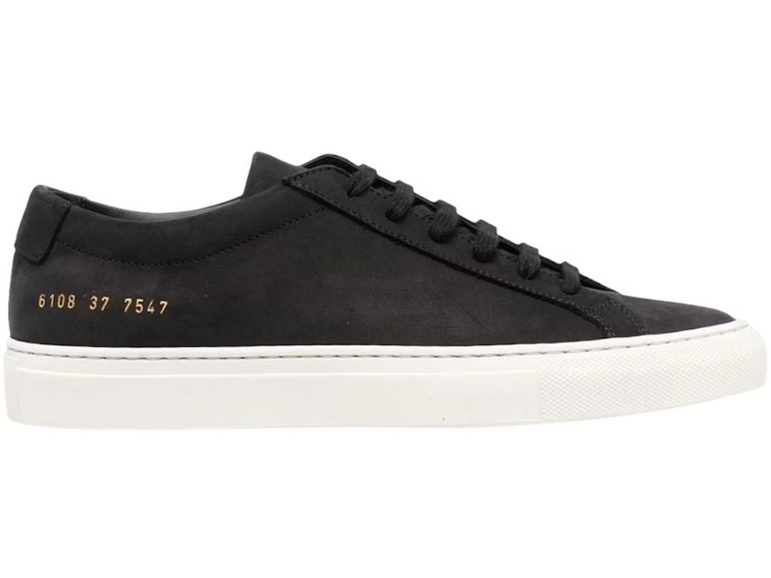 Common Projects Common Project Original Achilles Low Black Nubuck (Women's)