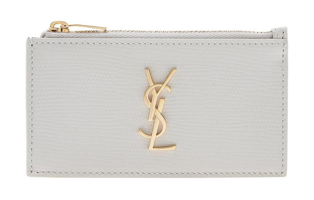 Saint Laurent Saint Laurent Calfskin Wallet Unisex White